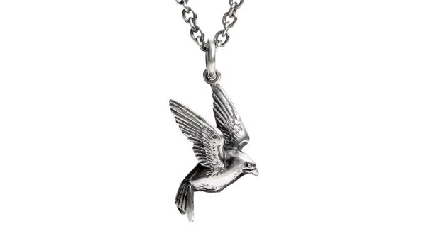 swallow neclace on 20 inch silver chain