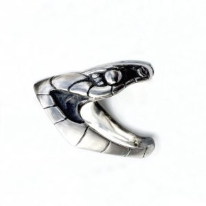 Snake silver ring